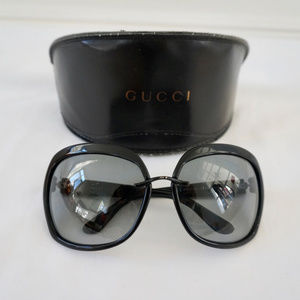 Gucci Large Black Frame Sunglasses